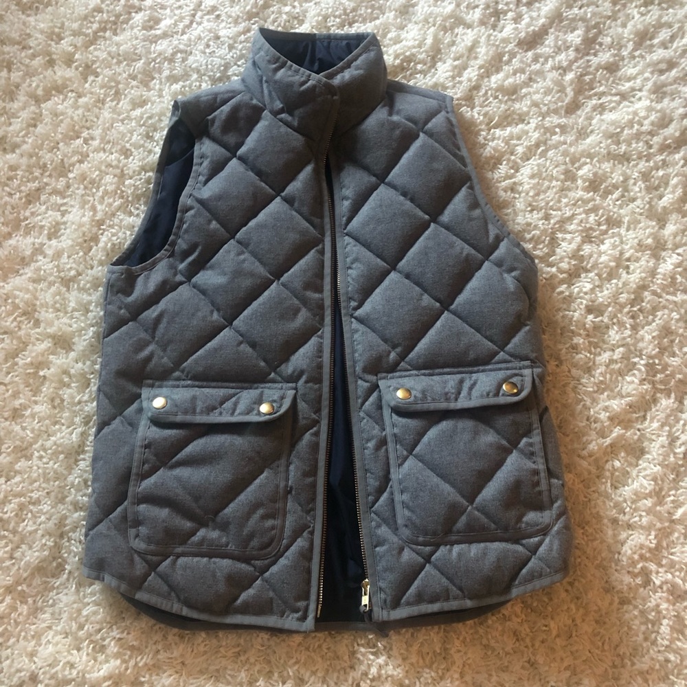 Gray J.Crew Vest